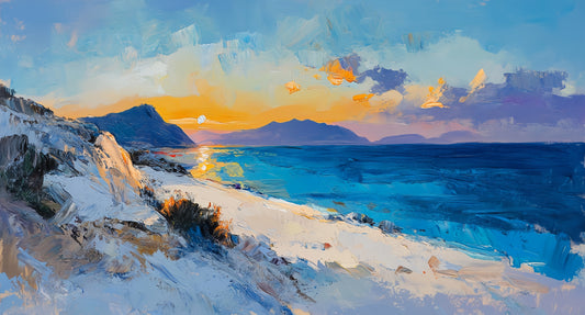 《Hear the sound of the sea in the canvas: the poetic charm of ocean-themed oil paintings》
