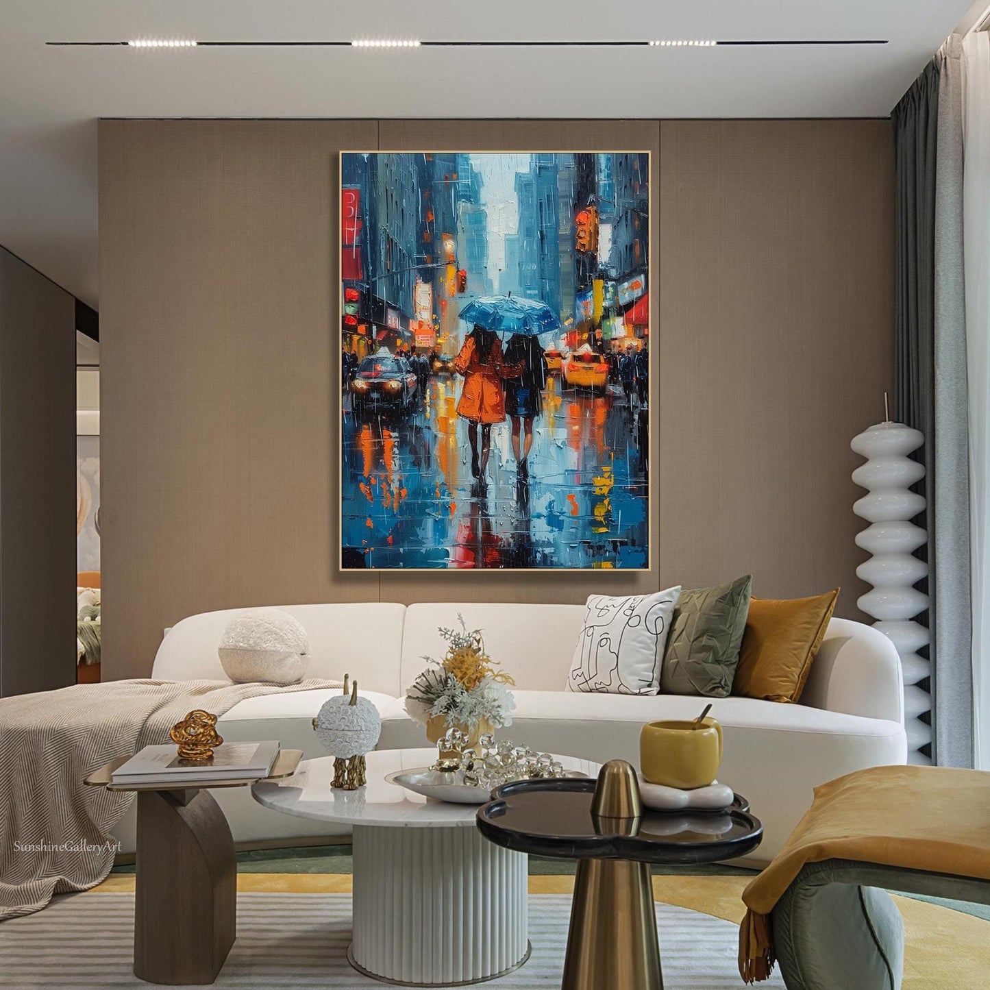 3D Urban Street Art | Modern Textured Canvas | Abstract Cityscape Decor