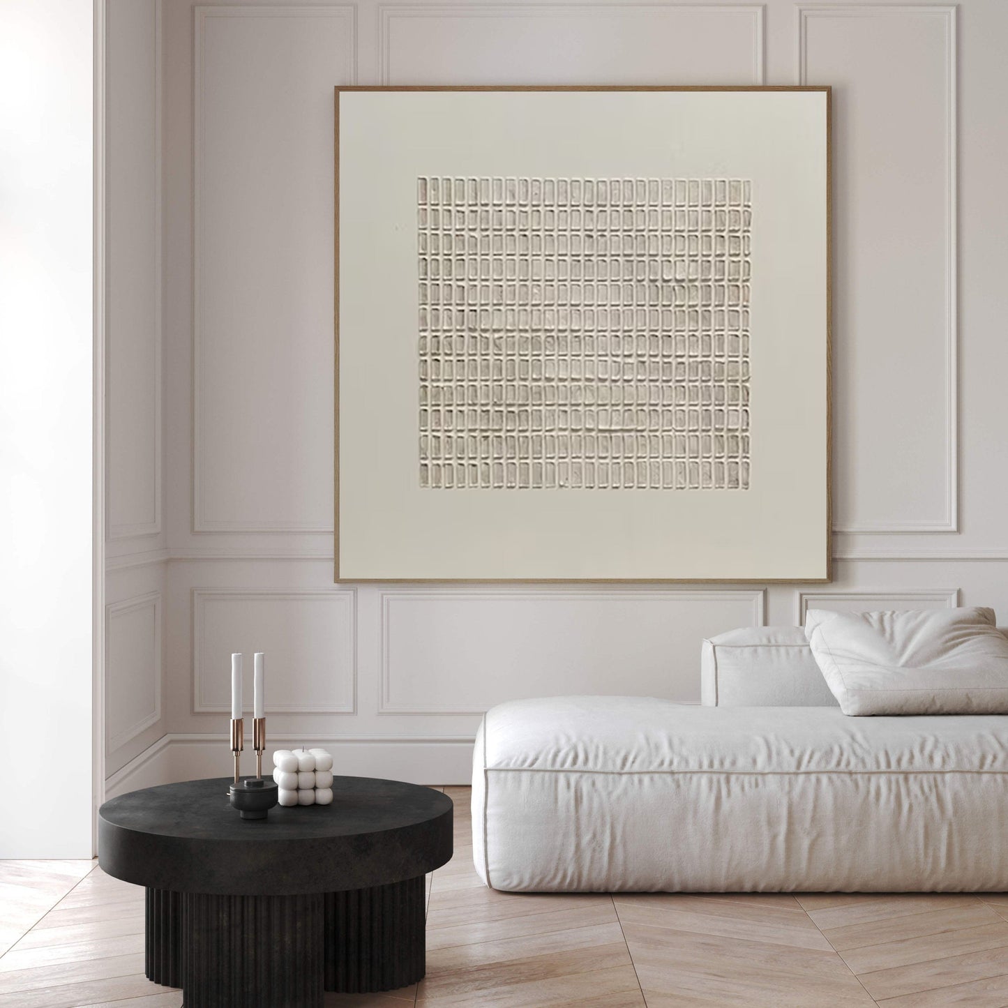Modern Minimalist Zen Grid Art