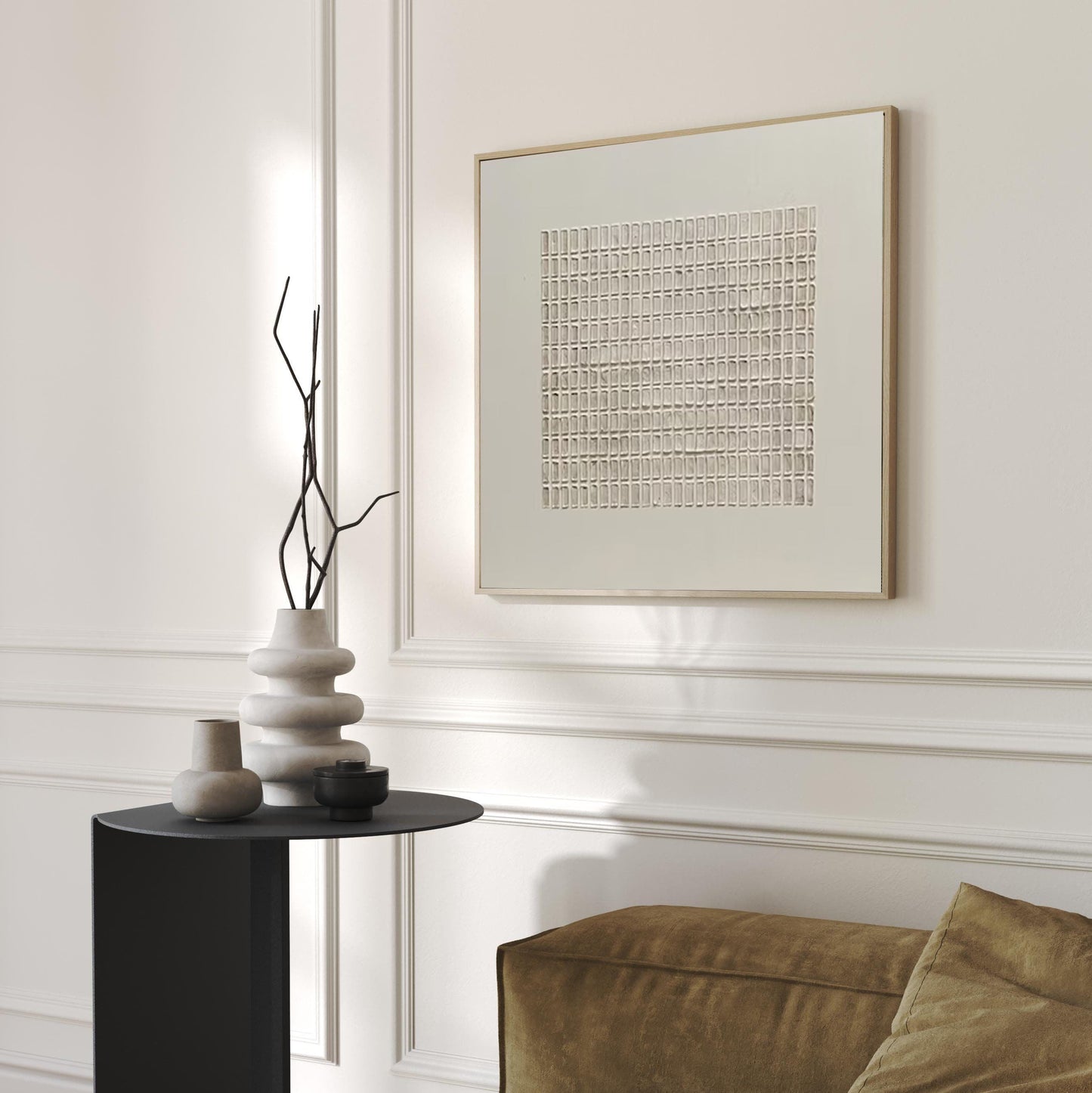 Modern Minimalist Zen Grid Art