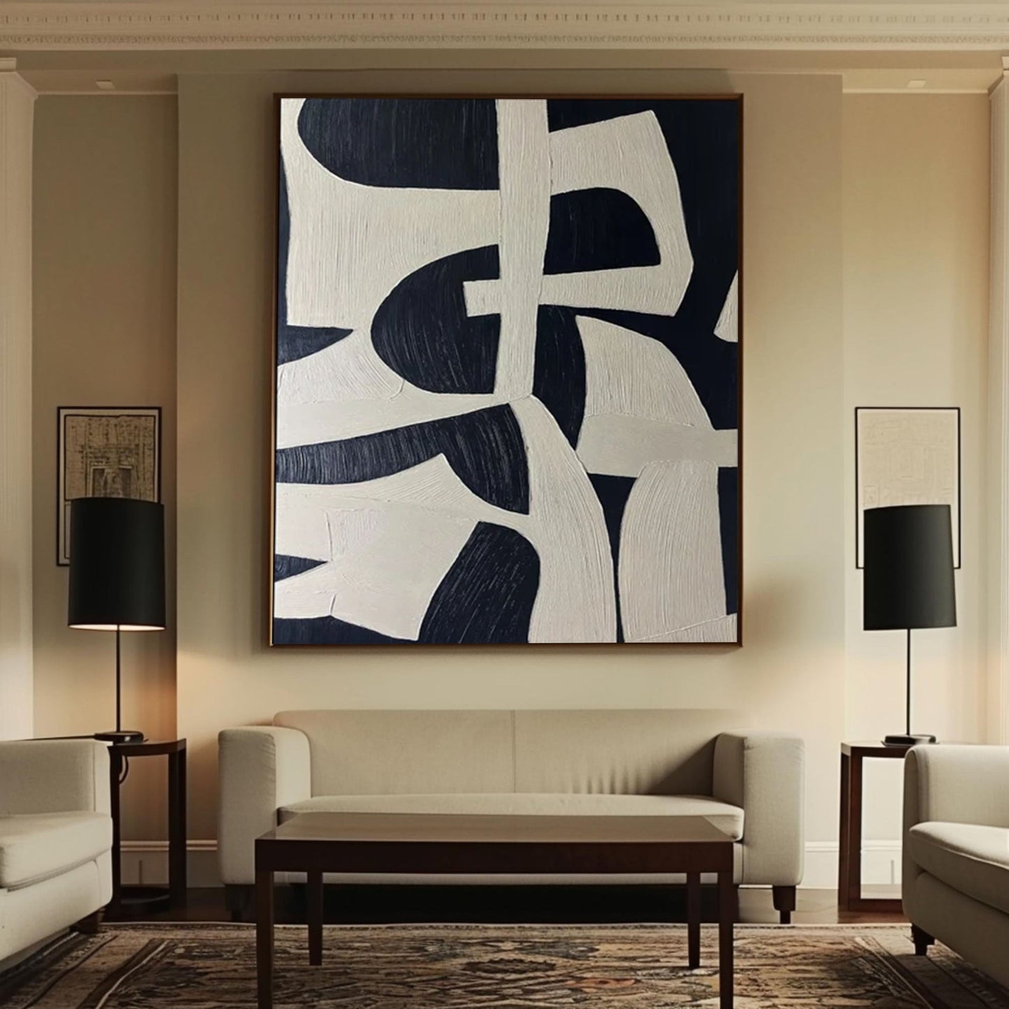 Abstract Neutral Canvas | Wabi-Sabi Soft Tone Art