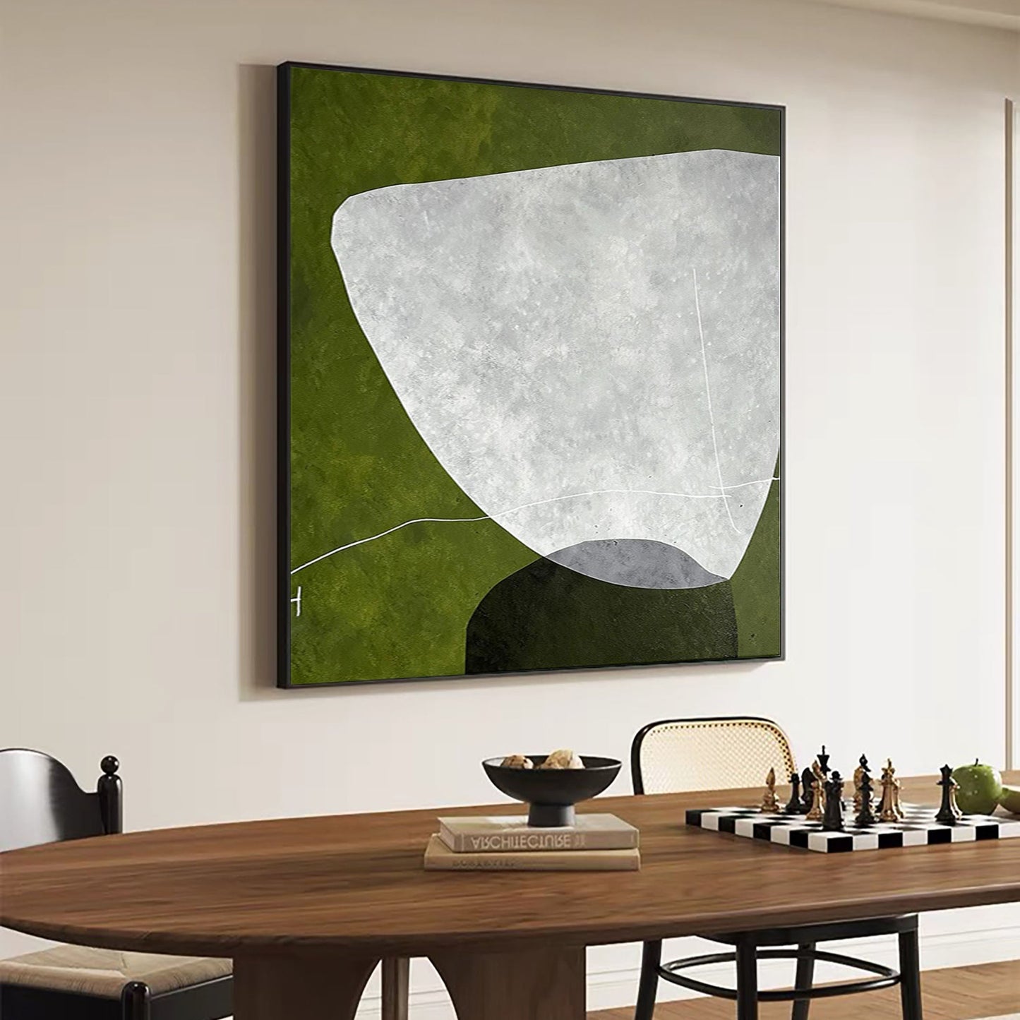 Modern Geometric Mid-Century Painting #MCP 02