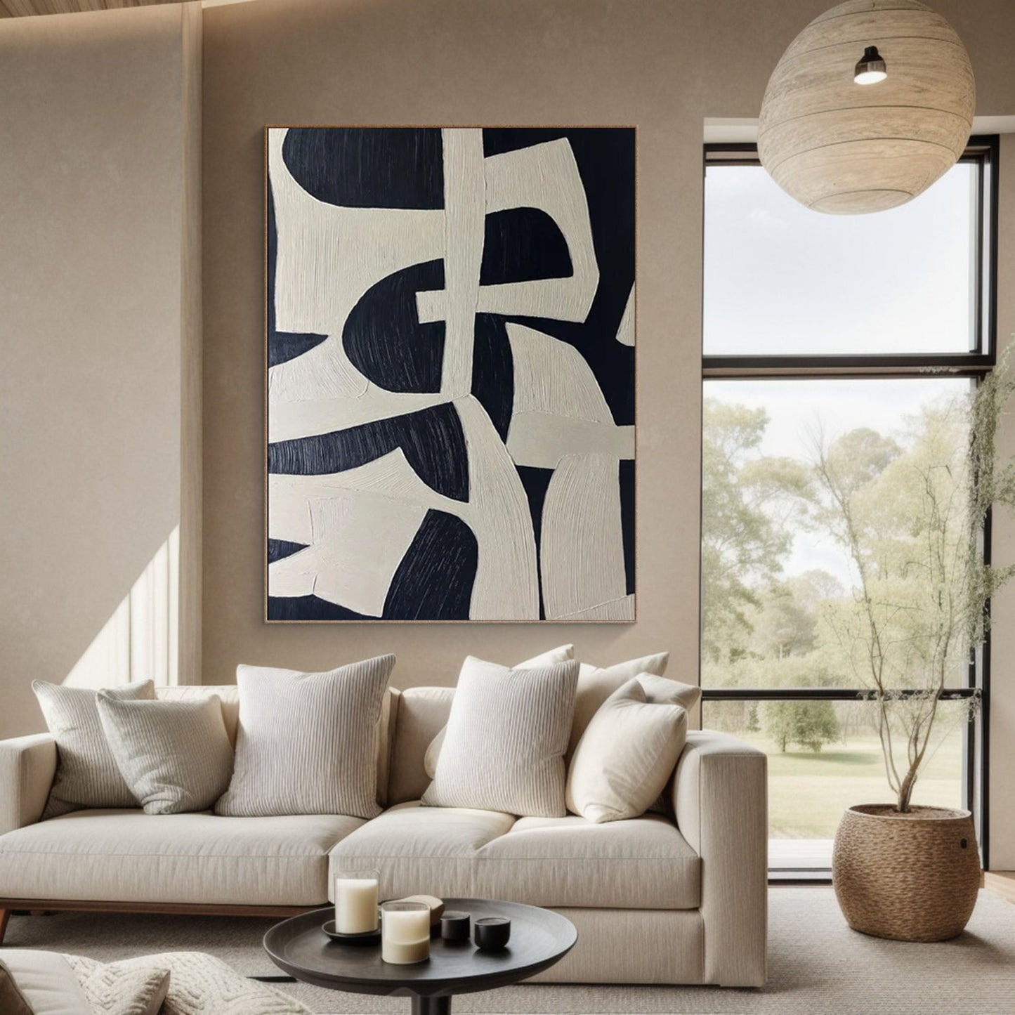 Abstract Neutral Canvas | Wabi-Sabi Soft Tone Art