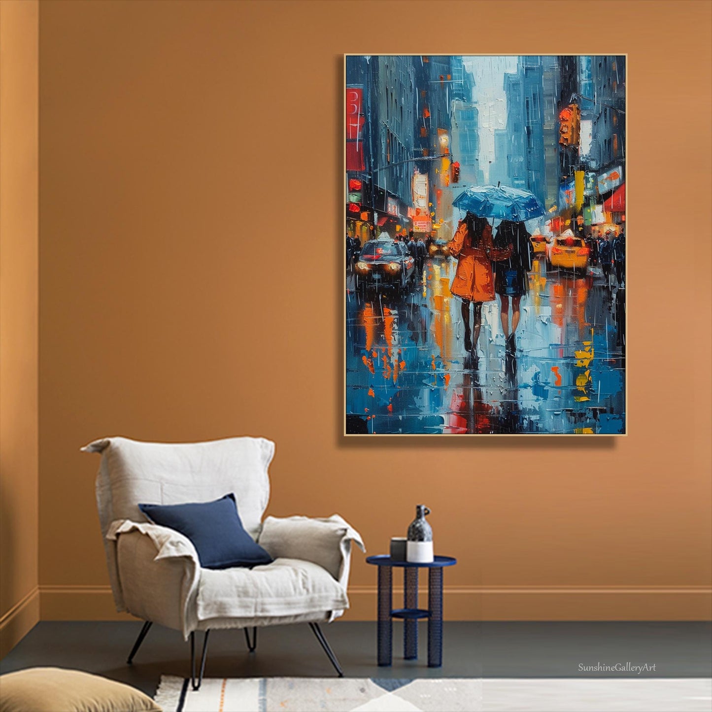 3D Urban Street Art | Modern Textured Canvas | Abstract Cityscape Decor