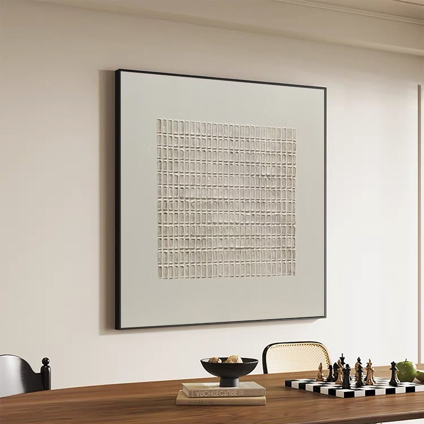 Modern Minimalist Zen Grid Art