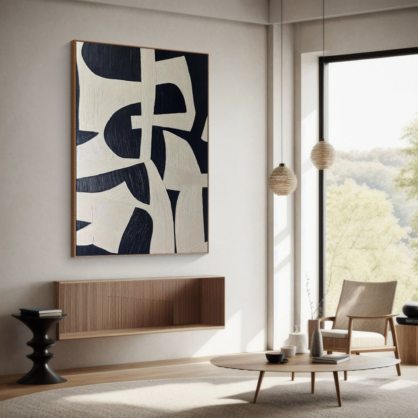 Abstract Neutral Canvas | Wabi-Sabi Soft Tone Art