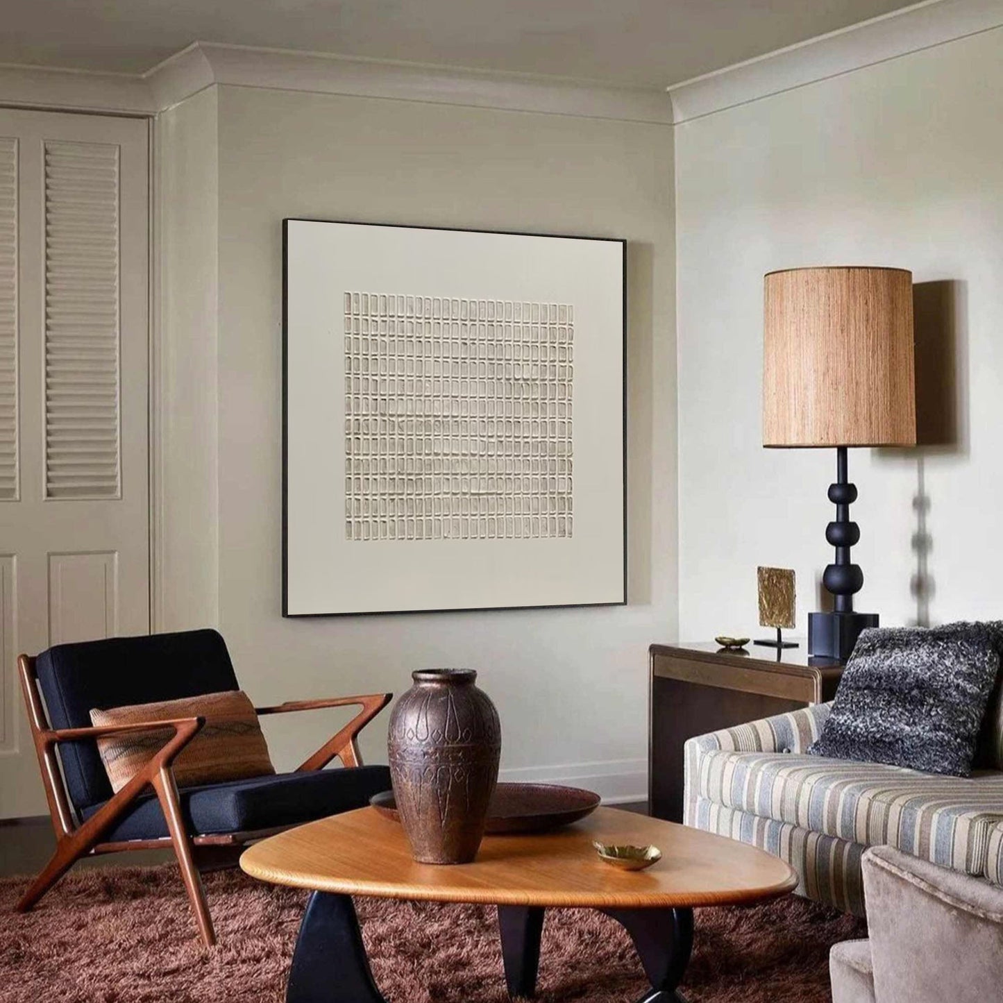Modern Minimalist Zen Grid Art