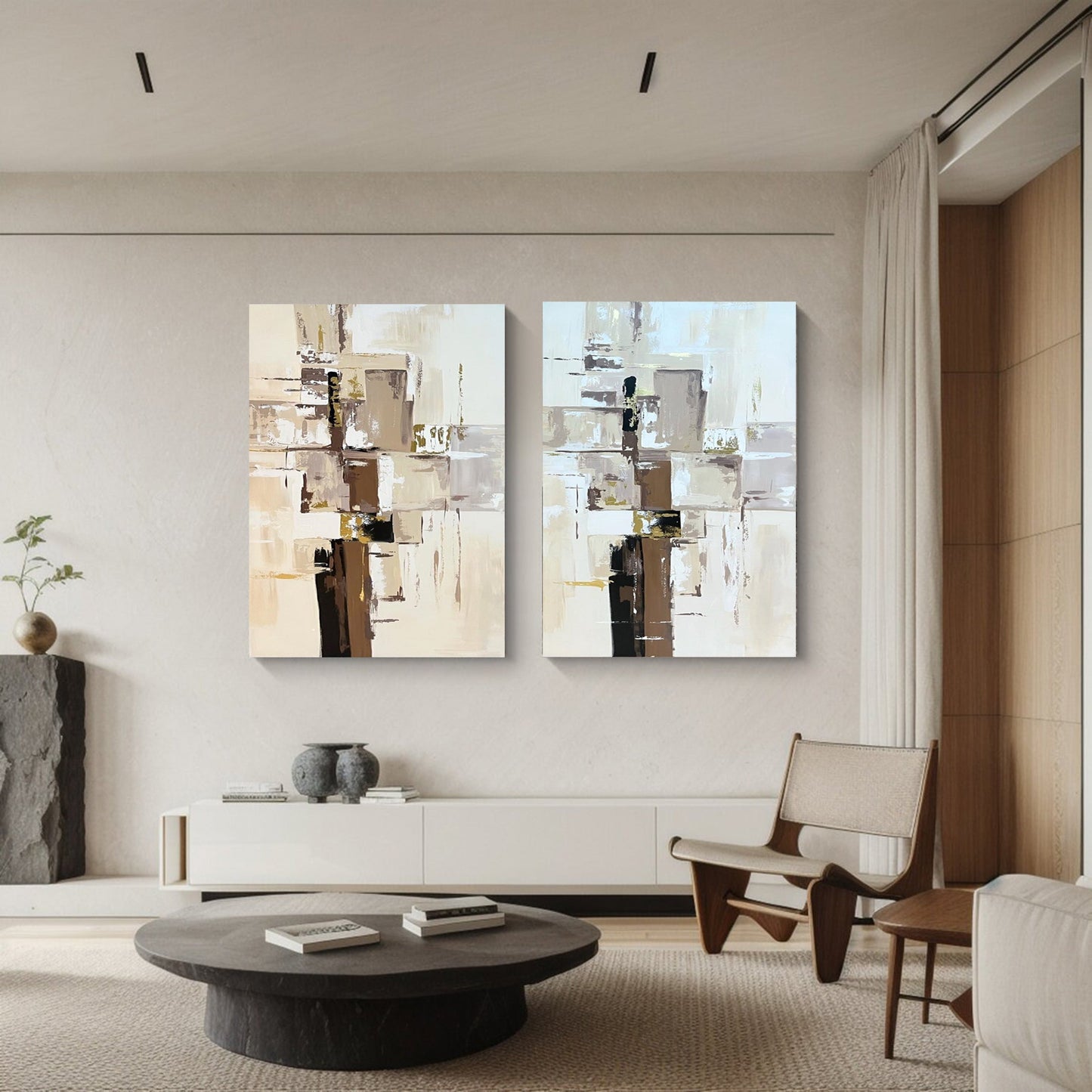 Modern Minimalist Art Set Of 2 #MMAS 012