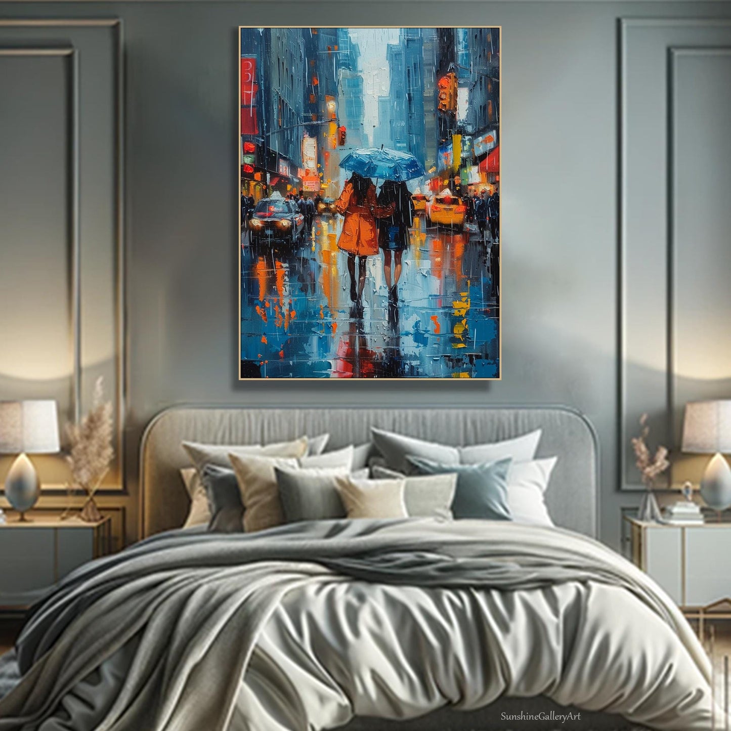 3D Urban Street Art | Modern Textured Canvas | Abstract Cityscape Decor