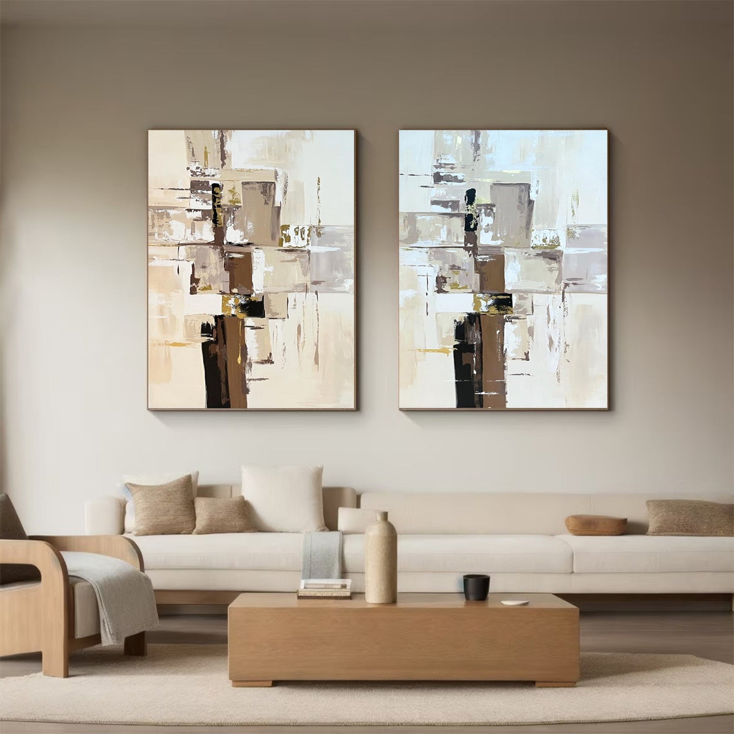 Modern Minimalist Art Set Of 2 #MMAS 012