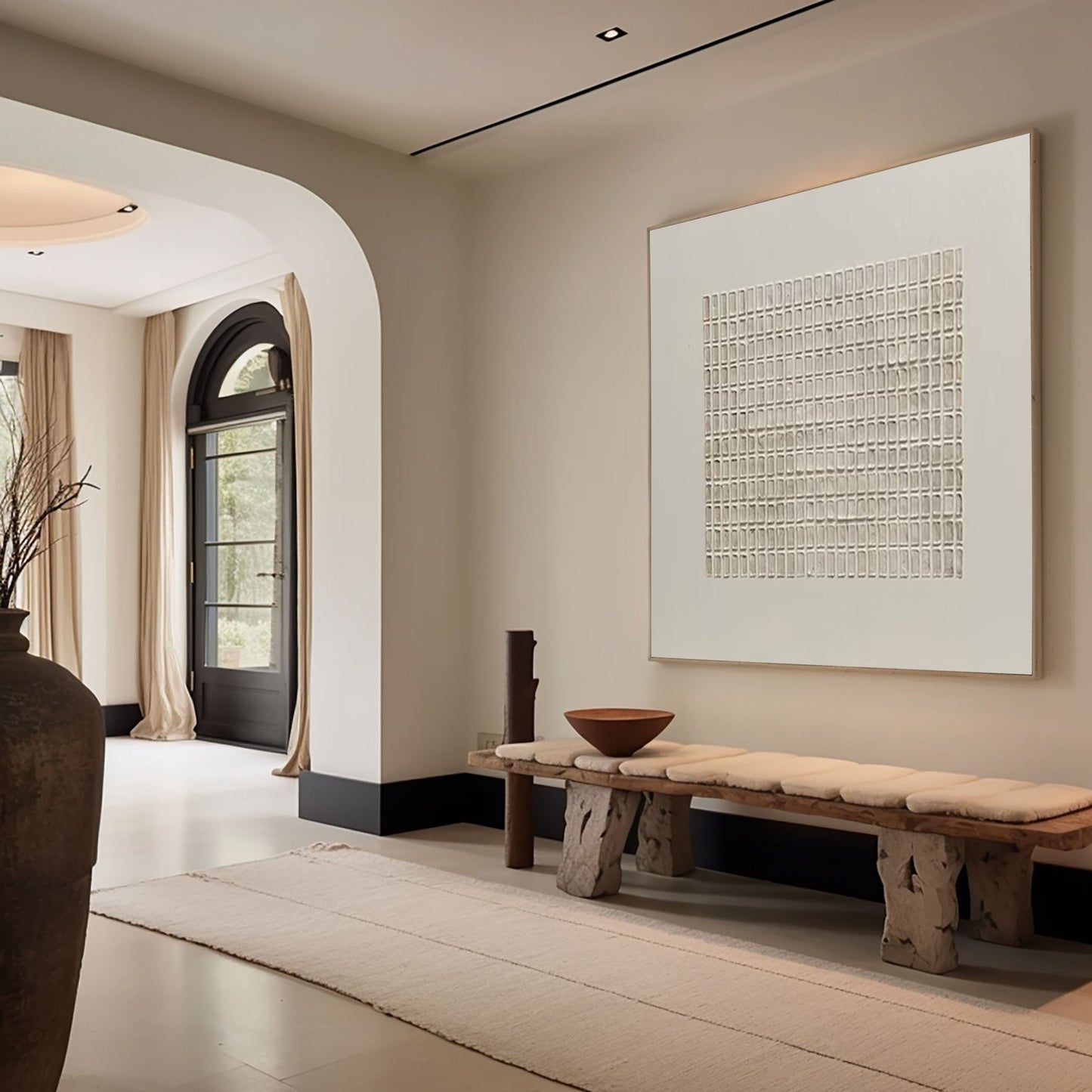 Modern Minimalist Zen Grid Art