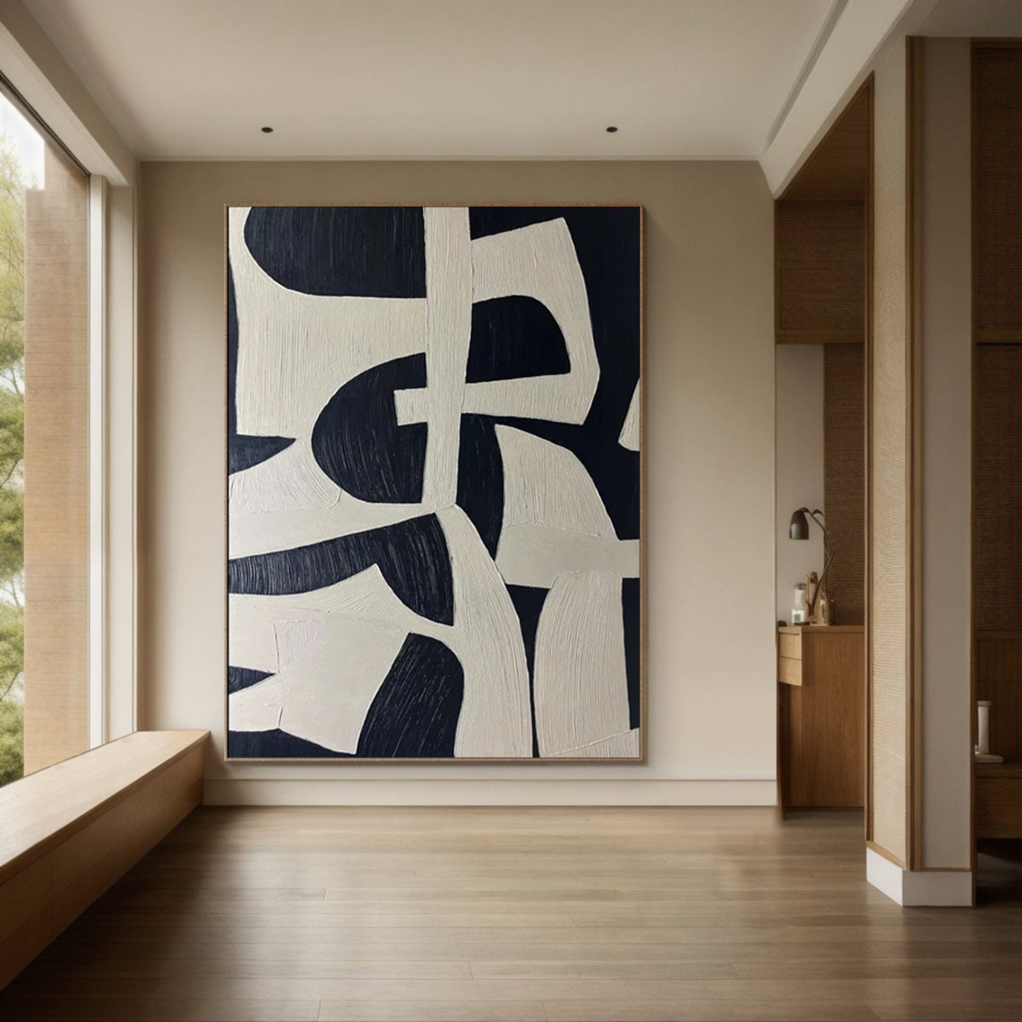 Abstract Neutral Canvas | Wabi-Sabi Soft Tone Art