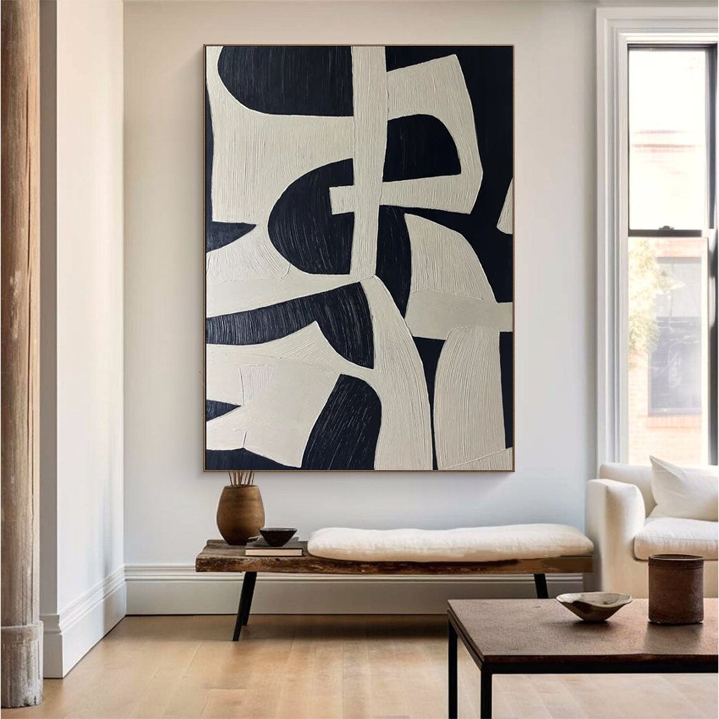 Abstract Neutral Canvas | Wabi-Sabi Soft Tone Art
