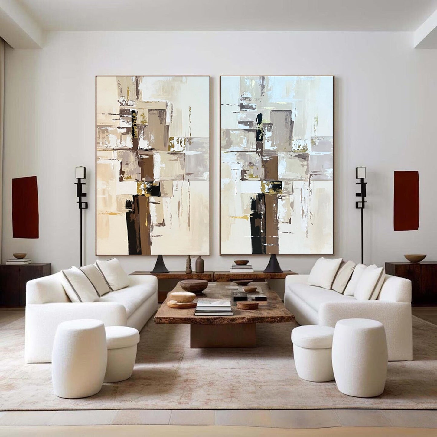 Modern Minimalist Art Set Of 2 #MMAS 012