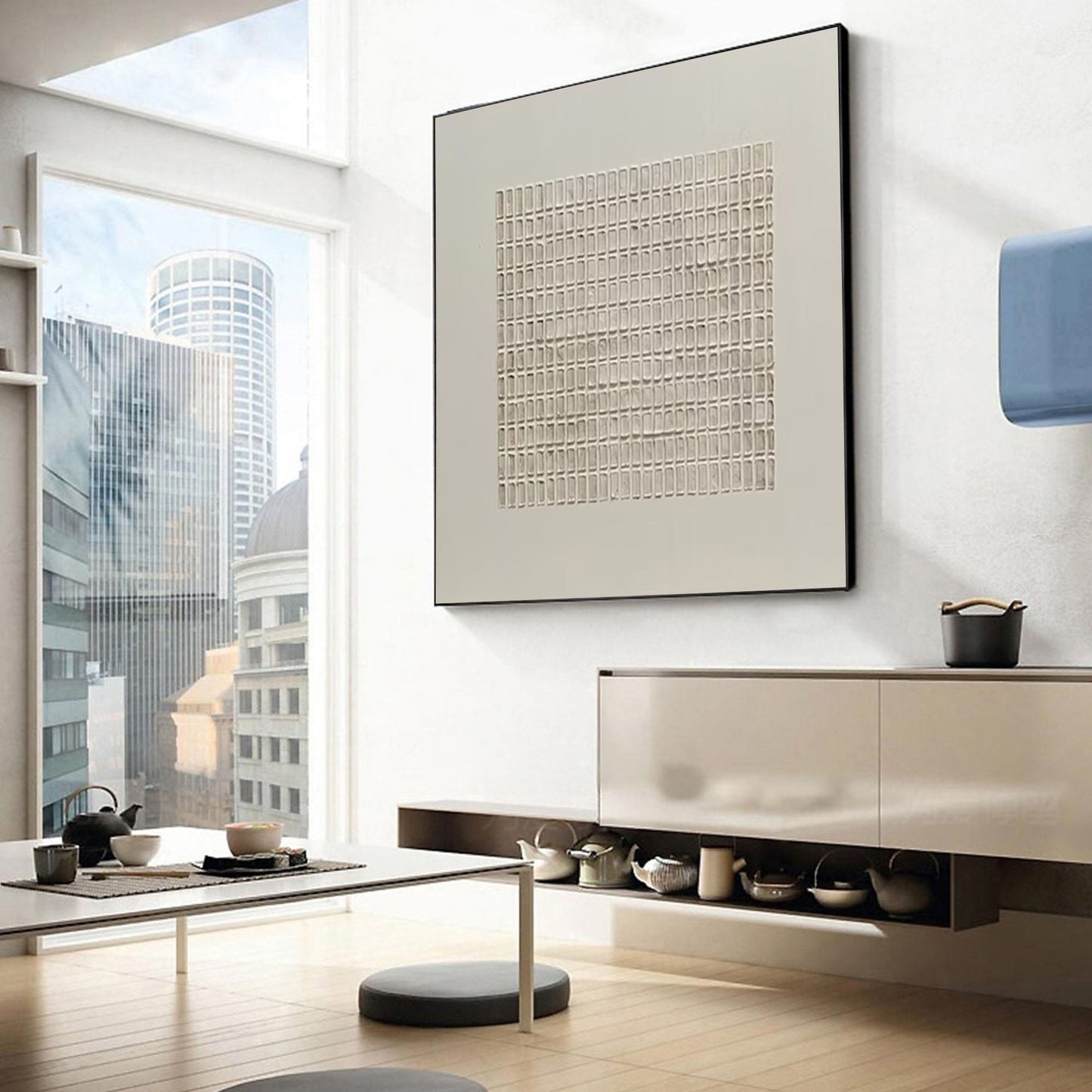 Modern Minimalist Zen Grid Art