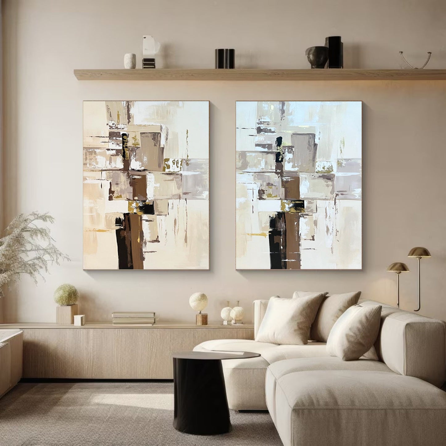 Modern Minimalist Art Set Of 2 #MMAS 012