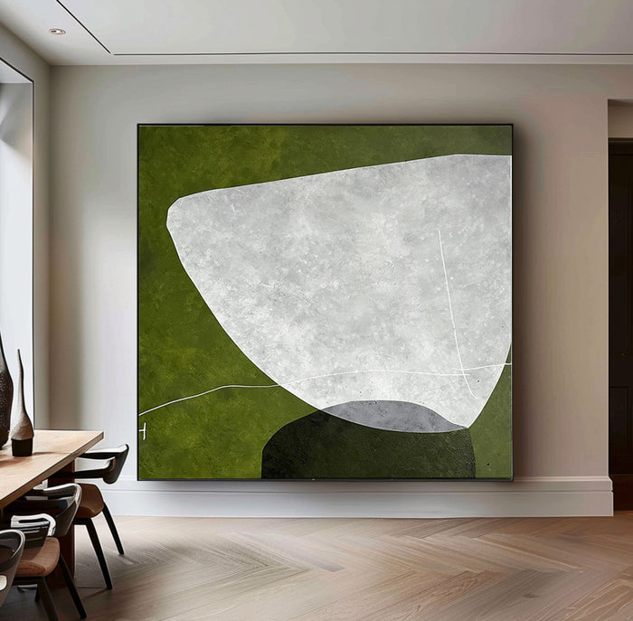 Modern Geometric Mid-Century Painting #MCP 02