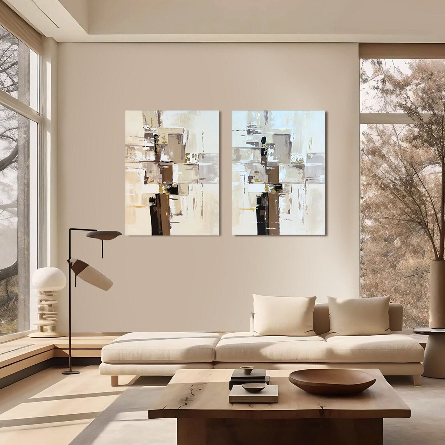 Modern Minimalist Art Set Of 2 #MMAS 012