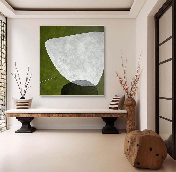 Modern Geometric Mid-Century Painting #MCP 02