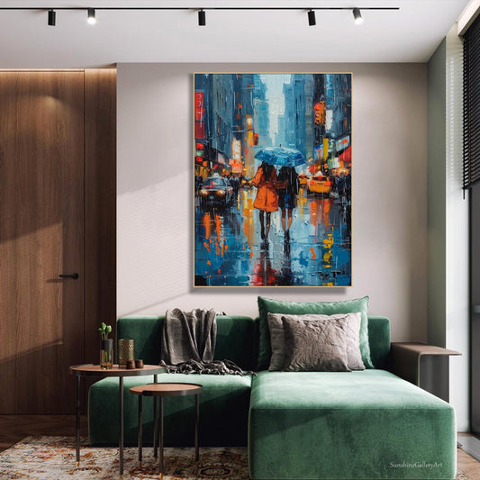 3D Urban Street Art | Modern Textured Canvas | Abstract Cityscape Decor