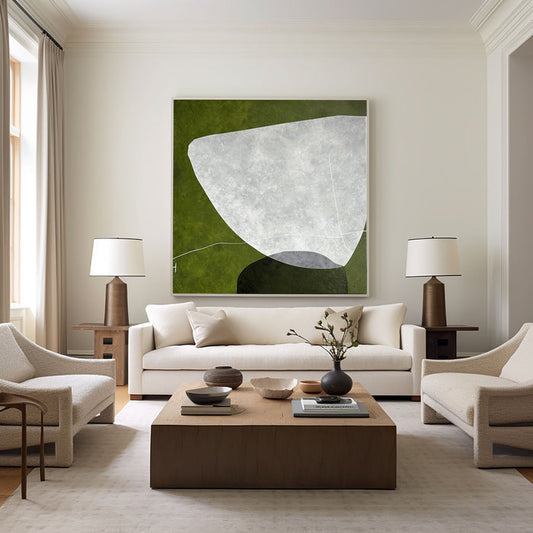 Modern Geometric Mid-Century Painting #MCP 02